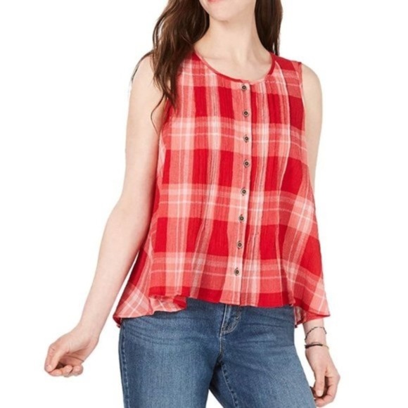 Style & Co  Sleeveless Lightweight Gauze Swing Top NWT Sz Medium - Picture 1 of 10